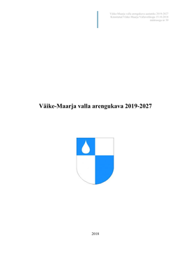 Väike-Maarja Valla Arengukava 2019-2027