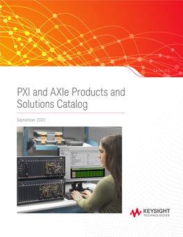 PXI and Axie Products and Solutions Catalog