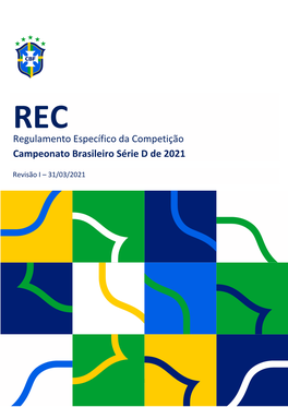 Regulamento Específico Da Competição Campeonato Brasileiro Série D De 2021