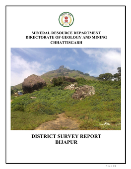 District Survey Report Bijapur