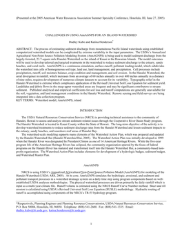 Hanalei Annagnps Paper 2005
