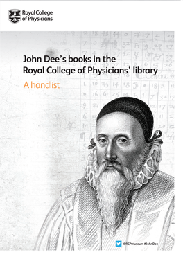 A Handlist John Dee's Books in the Royal College of Physicians' Library