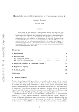 Hyperbolic and Cubical Rigidities of Thompson's Group V