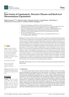 Dercum's Disease and Roch-Leri Mesosomatous Lipomatosis