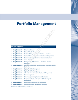 Portfolio Management