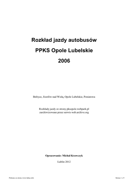 Opole Lubelskie 2006