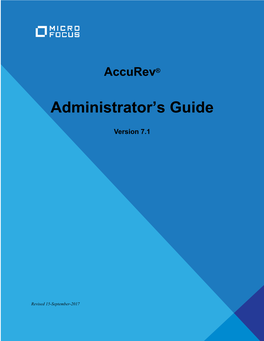 Administrator's Guide