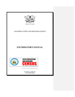 Enumerator's Manual F