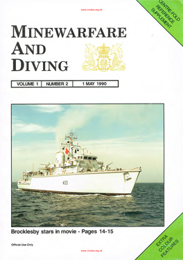 Mine Warfare and Diving