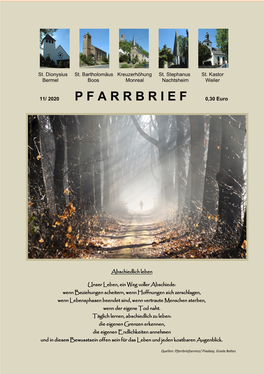 Pfarrbrief November 2020