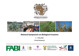 National Symposium on Biological Invasions