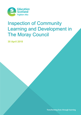 Inspection of Community Learning and Development in Moray Council