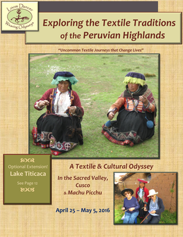 Exploring the Textile Traditions of the Peruvian Highlands