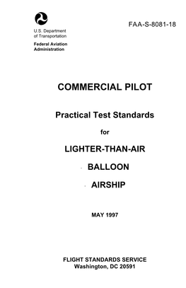 Commerical Pilot Practical Test Standards for Lighter-Than-Air