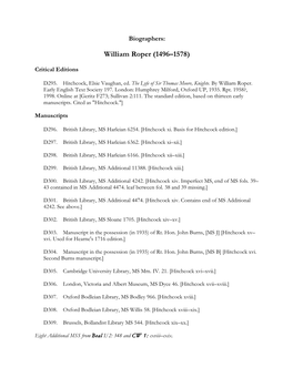 William Roper (1496–1578)