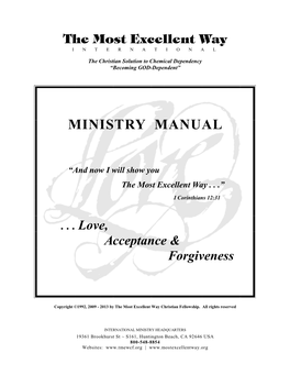 Ministry Manual