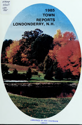 Annual Report of the Town of Londonderry, New Hampshire