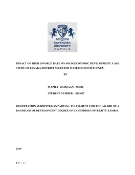 Impact of High Divorce Rate on Socioeconomic Development