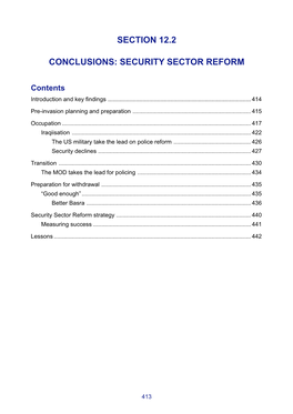 Security Sector Reform