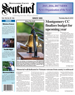 The Montgomery County Sentinel May 23, 2019 Eflections