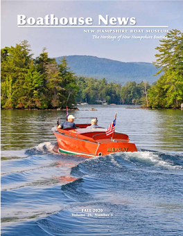 Boathouse News NEW HAMPSHIRE BOAT Museum the Heritage of New Hampshire Boating