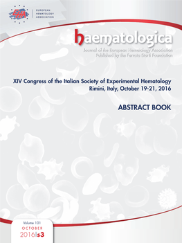 XIV Congress of the Italian Society of Experimental Hematology, Rimini