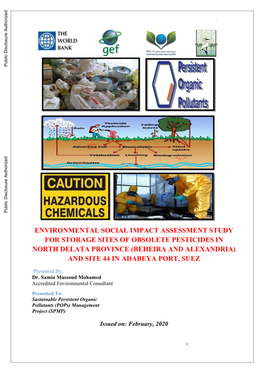 English ESIA Study for Repackaging & Storage of Obsolete Pesticides In
