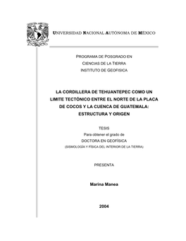 Sediment Structure of the Middle America Trench