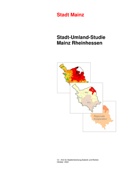 Stadt-Umland-Studie Mainz-Rheinhessen