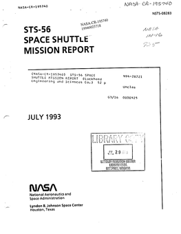 Space Shuttle- Mission Report