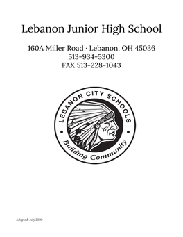 LJHS Student Handbook