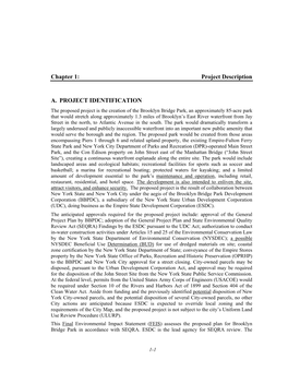 Chapter 1: Project Description A. PROJECT