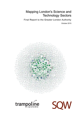 Mapping London's Science and Technology Sectors Final Report to the Greater London Authority