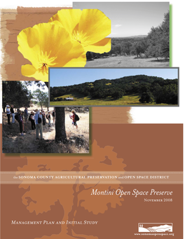 Montini Open Space Preserve Management Plan