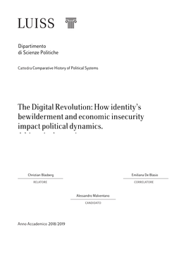 The Digital Revolution: How Identity's Bewilderment and Economic