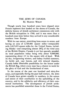 The Jews of Canada