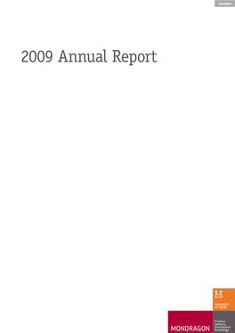 2009 Annual Report Contents