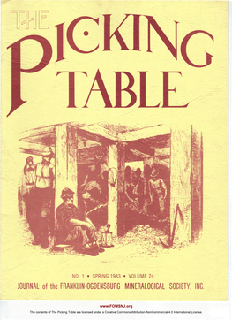 The Picking Table Volume 24, No. 1