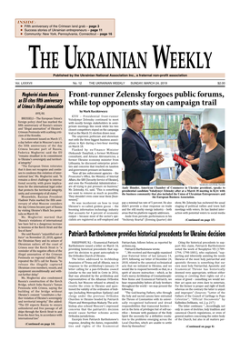 The Ukrainian Weekly, 2019