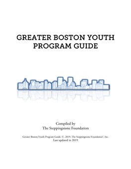 Greater Boston Youth Program Guide