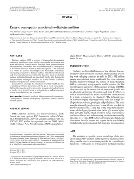 Enteric Neuropathy Associated to Diabetes Mellitus