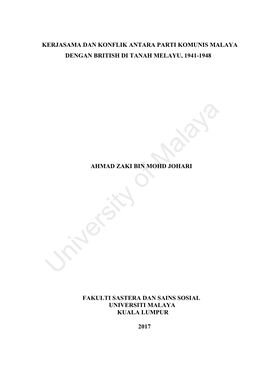 University of Malaya Press, 1971