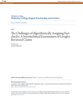 The Challenges of Algorithmically Assigning Fact-Checks: a Sociotechnical Examination of Google's Reviewed Claims