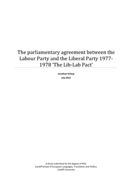 The Lib-Lab Pact’