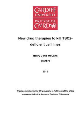 TSC2- Deficient Cell Lines