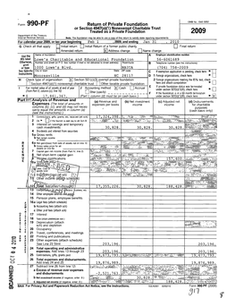 Form 990-PF 2009