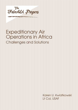 Expeditionary Air Operations in Africa Challenges and Solutions