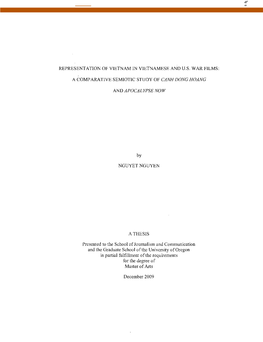 REPRESENTATION of VIETNAM in VIETNAMESE and U.S. WAR FILMS: a COMPARATIVE SEMIOTIC STUDY of CANH DONG HOANG and APOCALYPSE NOW B