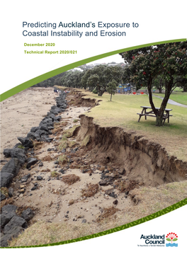 Predicting Auckland's Exposure to Coastal Instability and Erosion