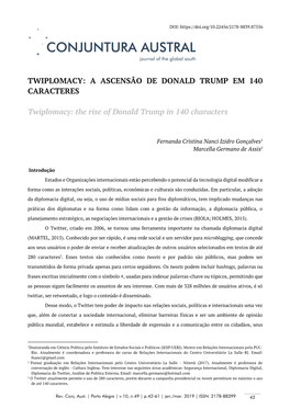 Twiplomacy: a Ascensão De Donald Trump Em 140 Caracteres